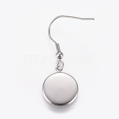 Stainless Steel Dangle Earrings EJEW-WH0001-A03-1