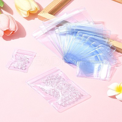 60Pcs 6 Styles Rectangle PVC Resealable Packaging Bags OPP-FS0001-17-1