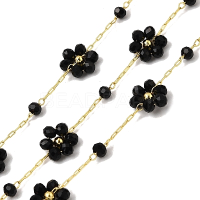 Brass Flower Link Chains CHC-H114-08G-03-1