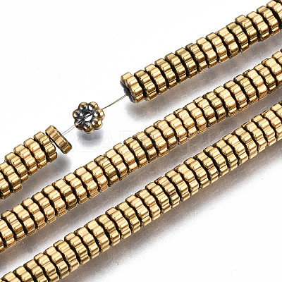 Electroplate Non-magnetic Synthetic Hematite Beads Strands X-G-T114-94G-1