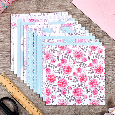 24 Sheets 12 Styles Rose Scrapbook Paper Pads DIY-WH0304-989H-1
