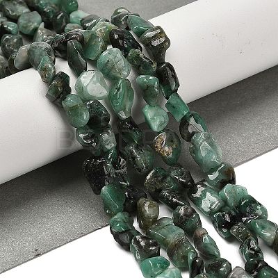 Natural Emerald Beads Strands G-P497-01E-15-1
