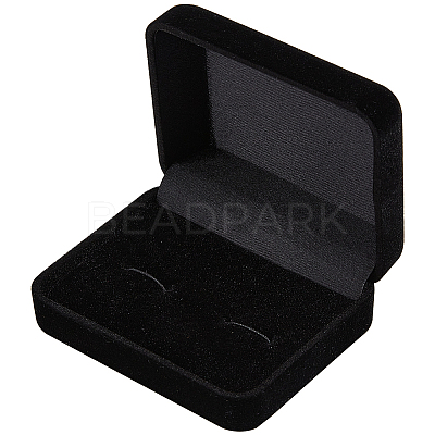Flocking Cufflinks Boxes CON-WH20001-07-1