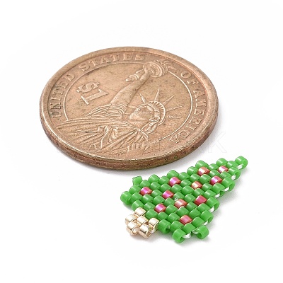 Handmade MIYUKI Japanese Seed Loom Pattern Seed Beads PALLOY-MZ00059-02-1