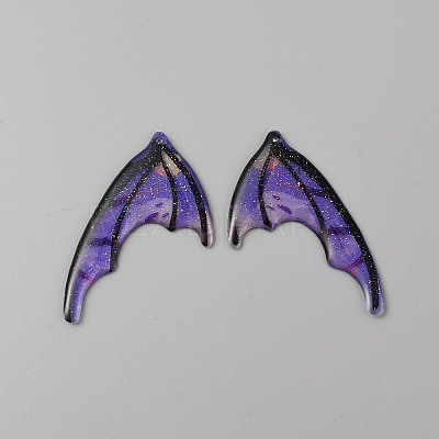 Translucent Resin Glitter Powder Pendants X1-RESI-TAC0018-18I-1