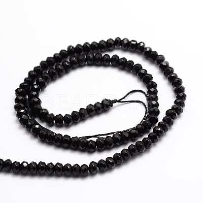 Dyed Natural Malaysia Jade Rondelle Beads Strands G-E316-2x4mm-08-1