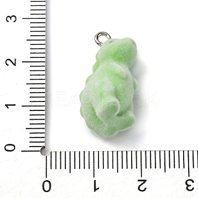 Flocky Resin Pendants LS-FIND-S001-08G-1