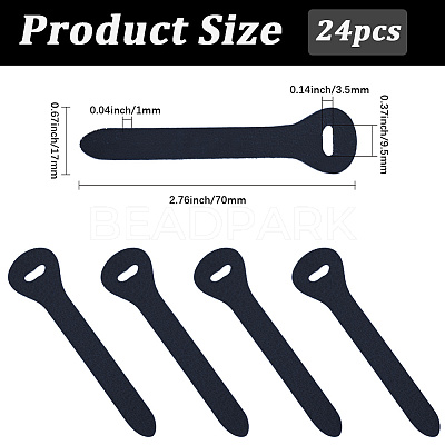 24Pcs Cowhide Zipper Puller Head PURS-GF0001-09C-1