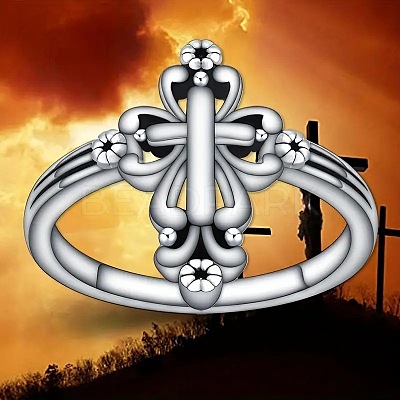 Cross Alloy Finger Rings FS-WGD13AF-01-1