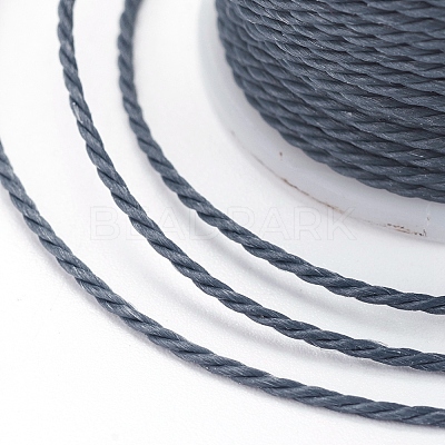 Round Waxed Polyester Cord YC-G006-01-1.0mm-17-1