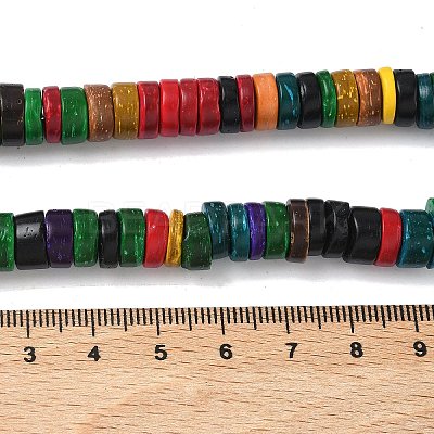 Natural Coconut Disc Bead Strands COCB-O002-02-1