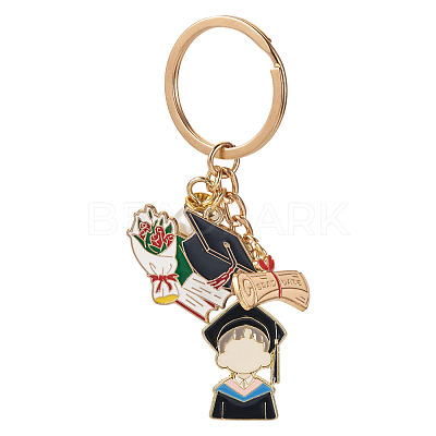 Acrylic & Alloy Enamel Keychain KEYC-TAC00054-1