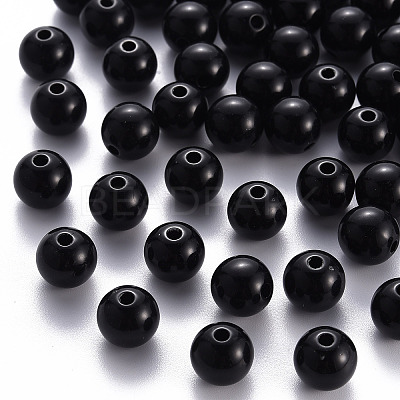 Opaque Acrylic Beads X-MACR-S370-C10mm-S002-1