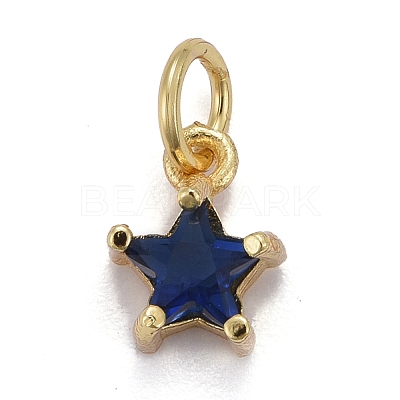 Brass Glass Pendants KK-P192-10-G04-1