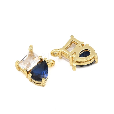 Brass Pave Cubic Zirconia Charms CU-CBA6A75-03G-02-1