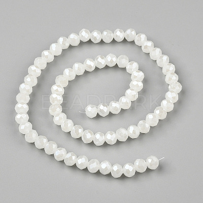 Electroplate Glass Beads Strands EGLA-A034-J10mm-A01-1