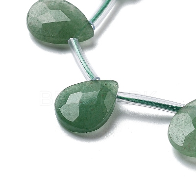 Natural Green Aventurine Beads Strands G-K382-C08-01-1