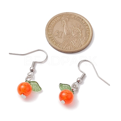 Acrylic Dangle Earrings EJEW-JE05750-02-1