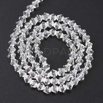 Imitate Austrian Crystal Bicone Glass Beads Strands X1-GLAA-F029-4x4mm-13-1