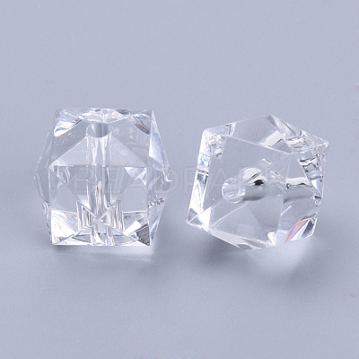 Transparent Acrylic Beads X-TACR-Q259-10mm-V01-1