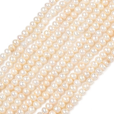 Natural Cultured Freshwater Pearl Beads Strands PEAR-L034-06C-1