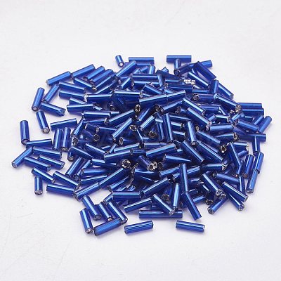 Glass Bugle Beads SEED-E001-9mm-28-1