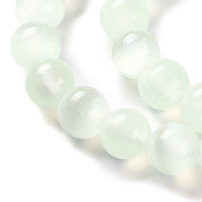 Natural Selenite Beads Strands G-C142-01A-06-1