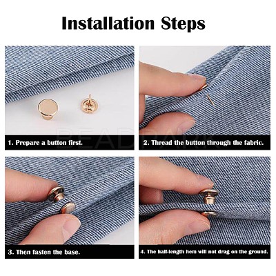 Alloy Pant Hem Fixing Clips MRMJ-P021-02AB-1