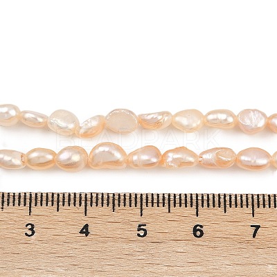 Natural Cultured Freshwater Pearl Beads Strands PEAR-P064-20G-03D-1