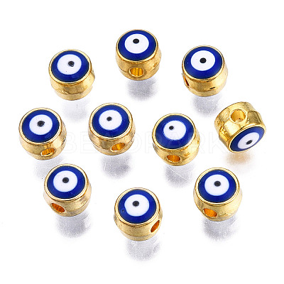Alloy Enamel Beads LS-ENAM-S117-01B-G-1