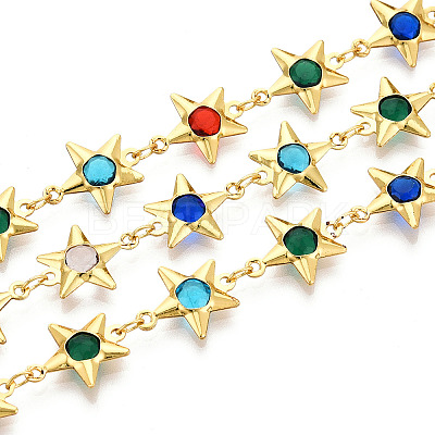 Brass Star Link Chains CHC-N023-07E-G-1