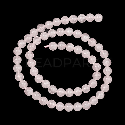 Natural Madagascar Rose Quartz Beads Strands G-Z146-A01-6mm-02-1
