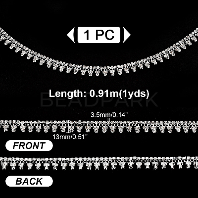 1Yard Alloy Rhinestone Chains AJEW-WH0561-54-1