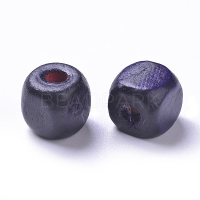 Dyed Natural Wood Beads WOOD-S617-5-LF-1