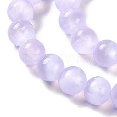 Natural Selenite Beads Strands G-C142-01C-02-1