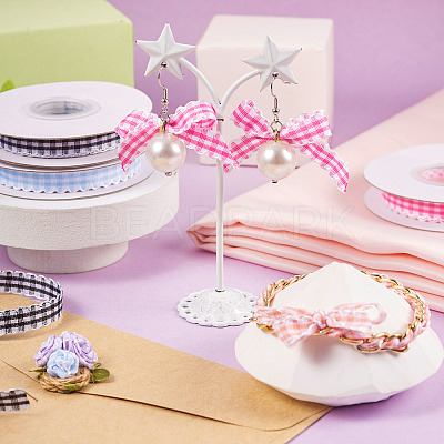 10 Yards Flat Polycotton(Polyester Cotton) Ribbon OCOR-TAC0030-01B-1