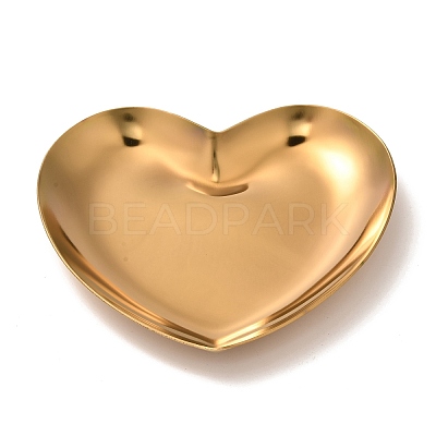 Heart 430 Stainless Steel Jewelry Display Plate LS-STAS-P289-02G-1