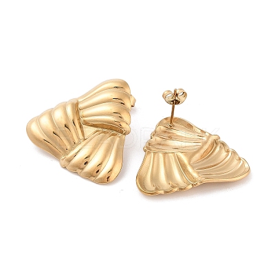 316 Surgical Stainless Steel Stud Earrings for Women STAS-M062-02G-D-1