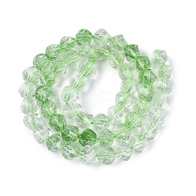 Crackle Transparent Glass Beads Strands GLAA-N068-02A-05-1