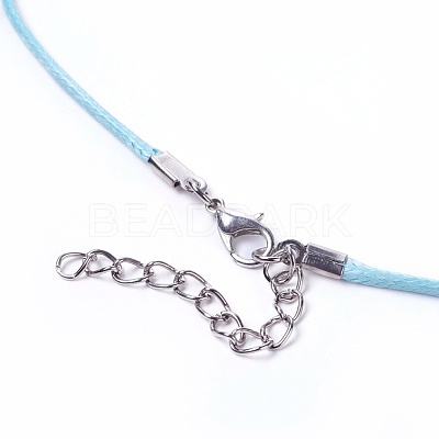 Waxed Cord Necklace Making NCOR-T001-M-1