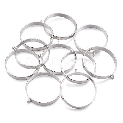 Alloy Open Back Bezel Big Pendants PALLOY-TA0021-01P-1