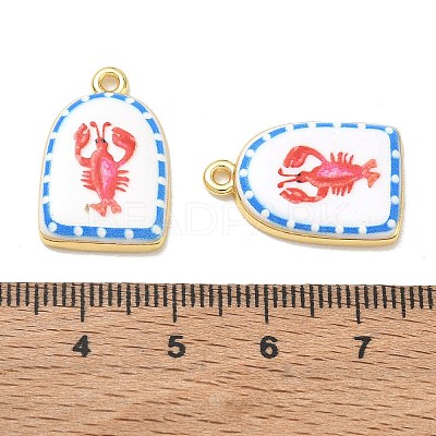 Printed Brass Pendants KK-CBAF9BC-07G-05-1