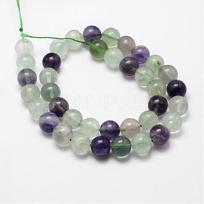 Natural Fluorite Bead Strands G-D840-56-6mm-AB-1