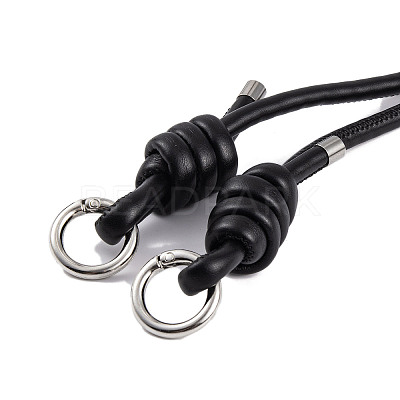 PU Leather & Alloy Phone Hand Strap Chains AJEW-H151-01H-1