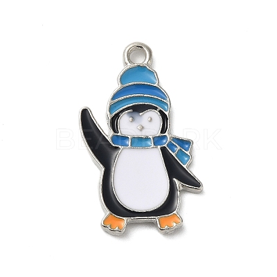 Winter Theme Alloy Enamel Pendants ENAM-M002-04D-P-1