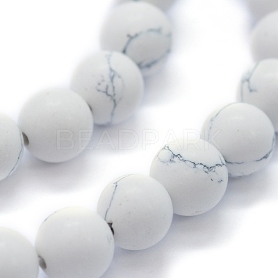 Synthetic Turquoise Beads Strands G-P387-02-10mm-1
