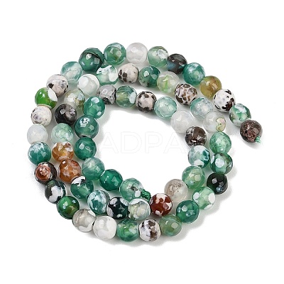 Natural Fire Crackle Agate Beads Strands G-C082-A01-27-1