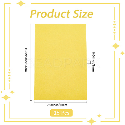 15Pcs Felt Non Woven Fabric DIY-SP0003-93K-1