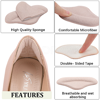 Cotton Anti-Wear Heel Grips FIND-WH0191-11A-1