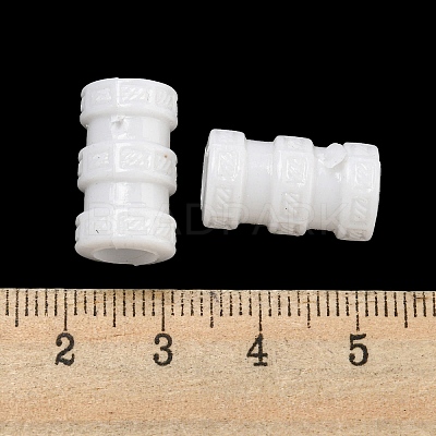 Opaque Acrylic European Beads SACR-L007-008B-1